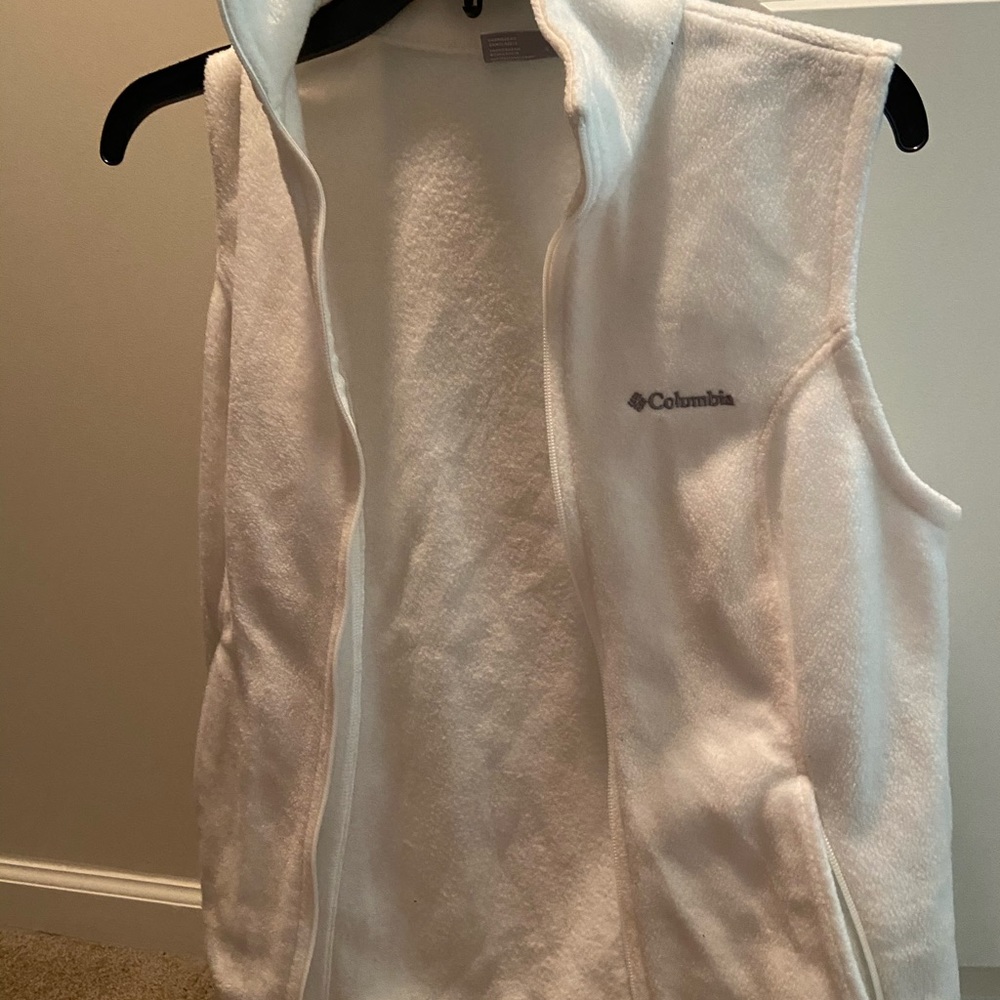 White Columbia vest
